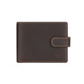 Minori Leather Phoenix leather clip wallet for men in chestnut color, featuring a slim design and multiple card slots.