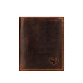 Philip Leather Trifold Wallet for Men in Chestnut - Minori Leather