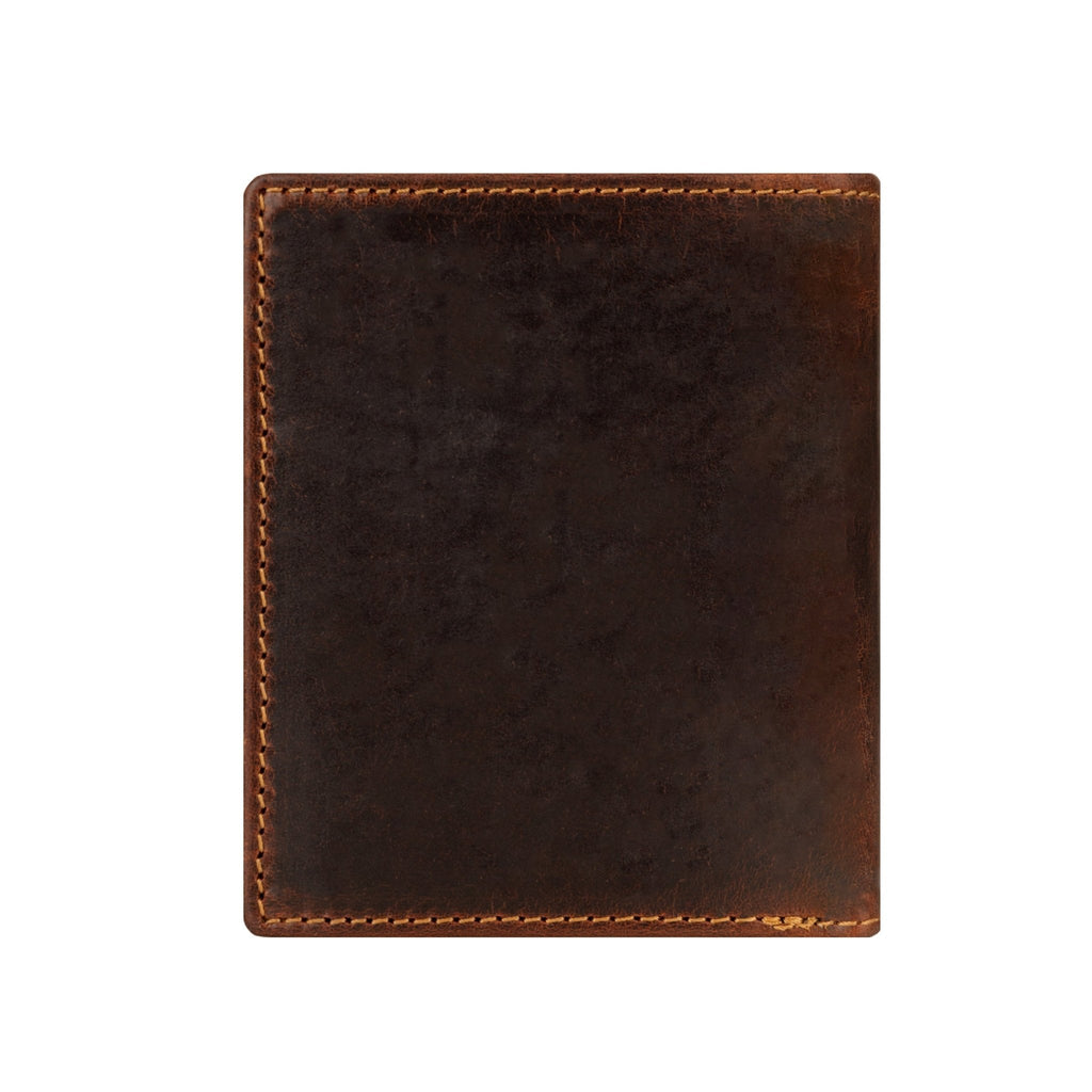 Philip Leather Trifold Wallet for Men in Chestnut - Minori Leather