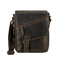 Dallas Leather Crossbody Bag – Unisex – Brown - Minori Leather