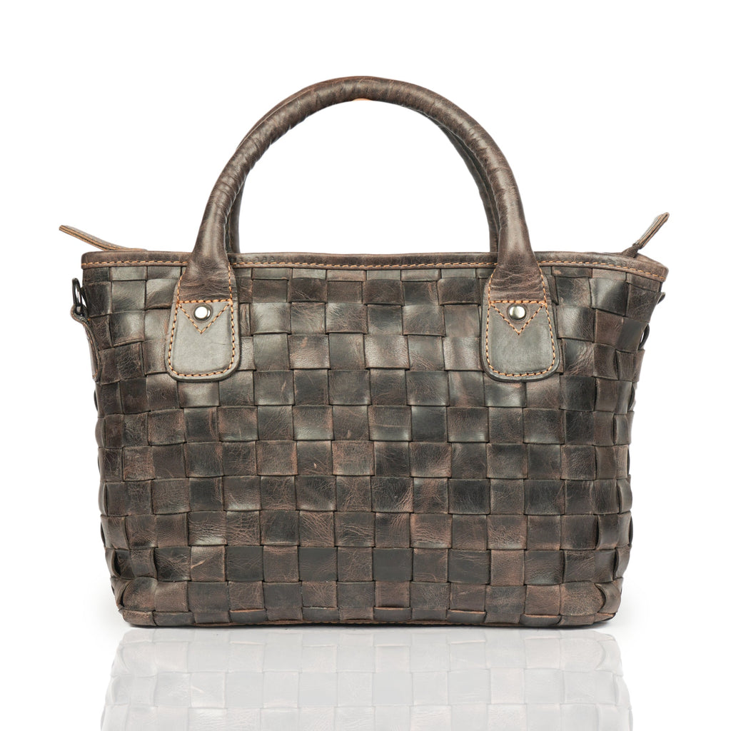 Brown Florence leather tote bag for women by Minori Leather, stylish hand bag with spacious interior and elegant design.
