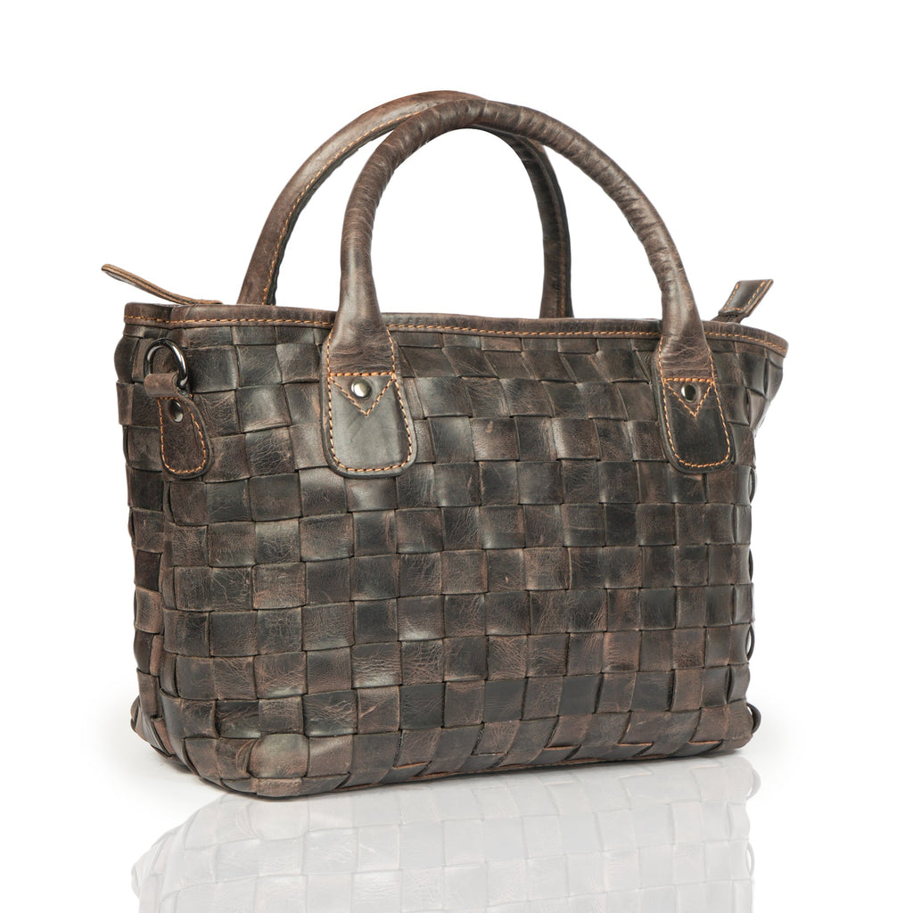 Brown Florence leather tote bag for women by Minori Leather, stylish hand bag with spacious interior and elegant design.