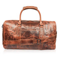 Riley Leather Duffle Bag in Chestnut